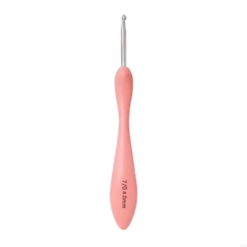 97BA Uncinetti ergonomici da 8 pezzi 2,5 mm-6 mm Uncinetto con manico lungo