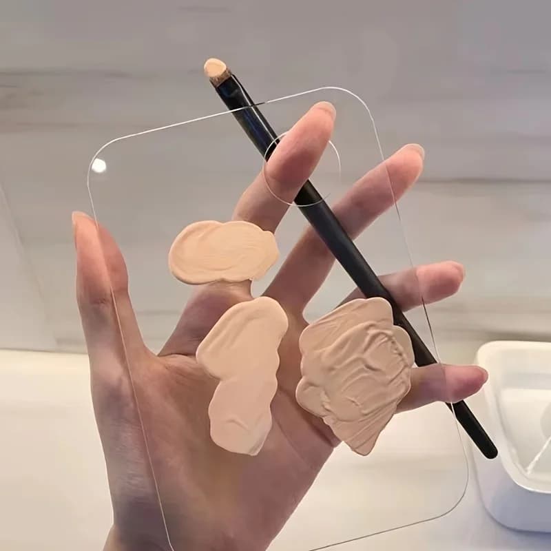1 paletta per trucco in acrilico, palette per trucco, strumenti per nail art, ombretto, trucco ciglia, miscela di colori professionale.