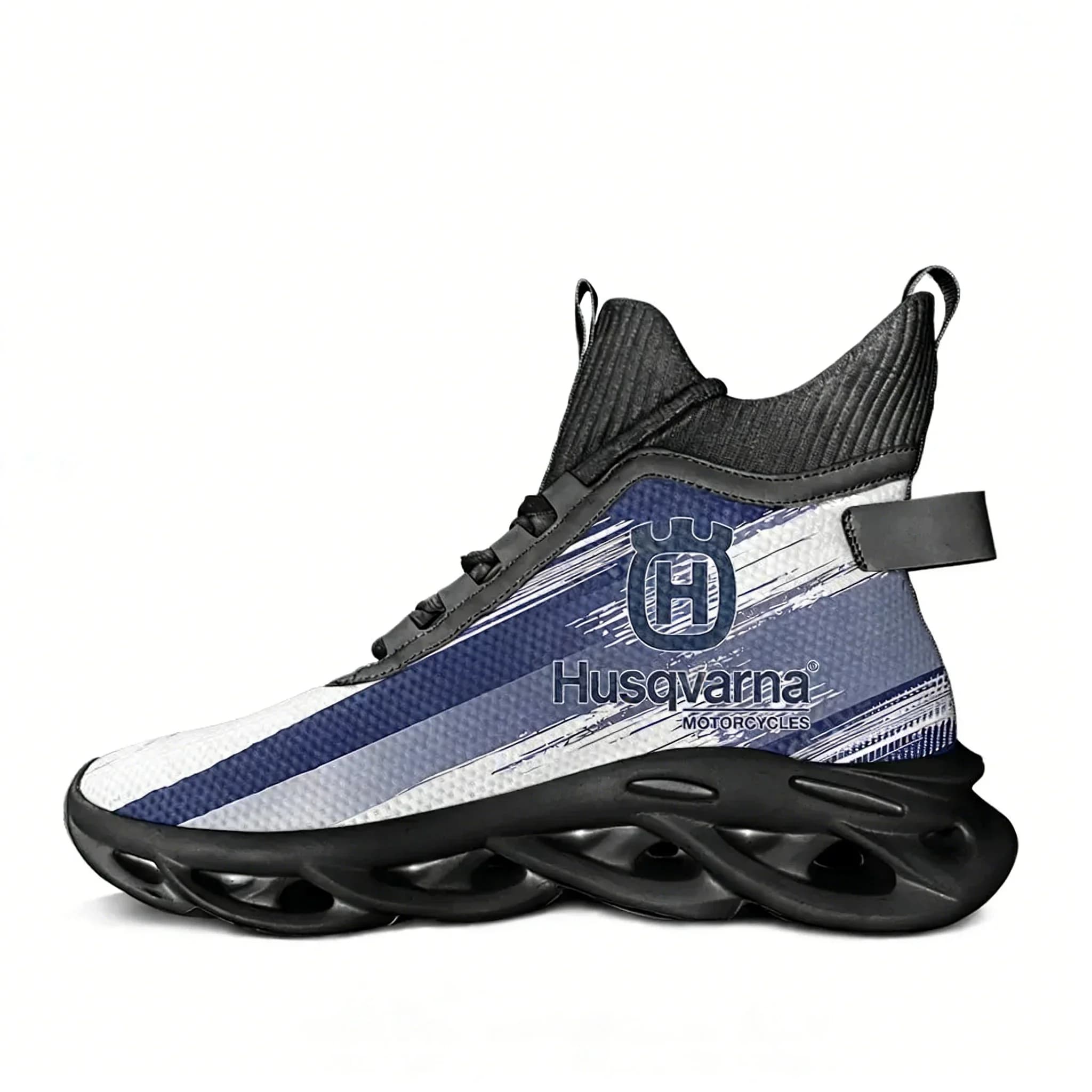 Husqvarna Group High Top Flats Sneakers Scarpe sportive da corsa da uomo e da donna con lacci in mesh, personalizzabili