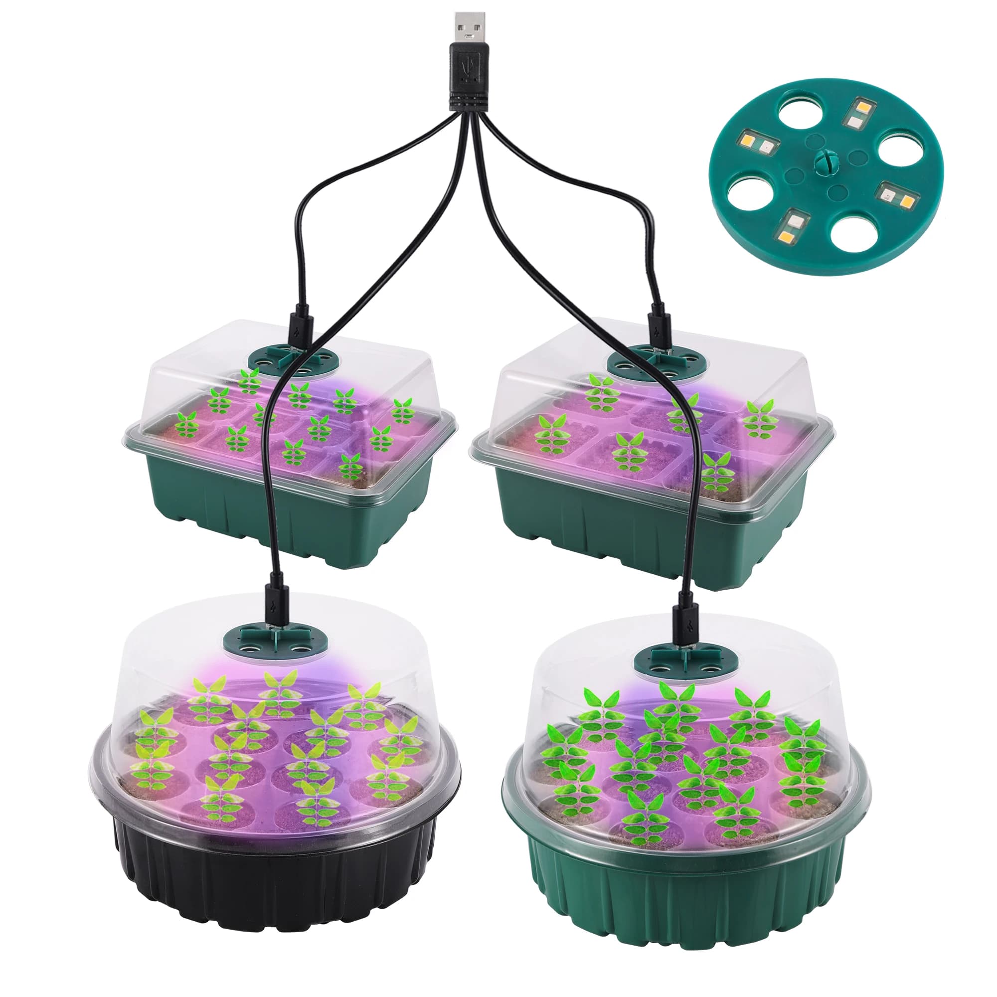 LED Light for Plants Plants Trays Plant Seeds Plant Tray Planter Tray Planter Plant