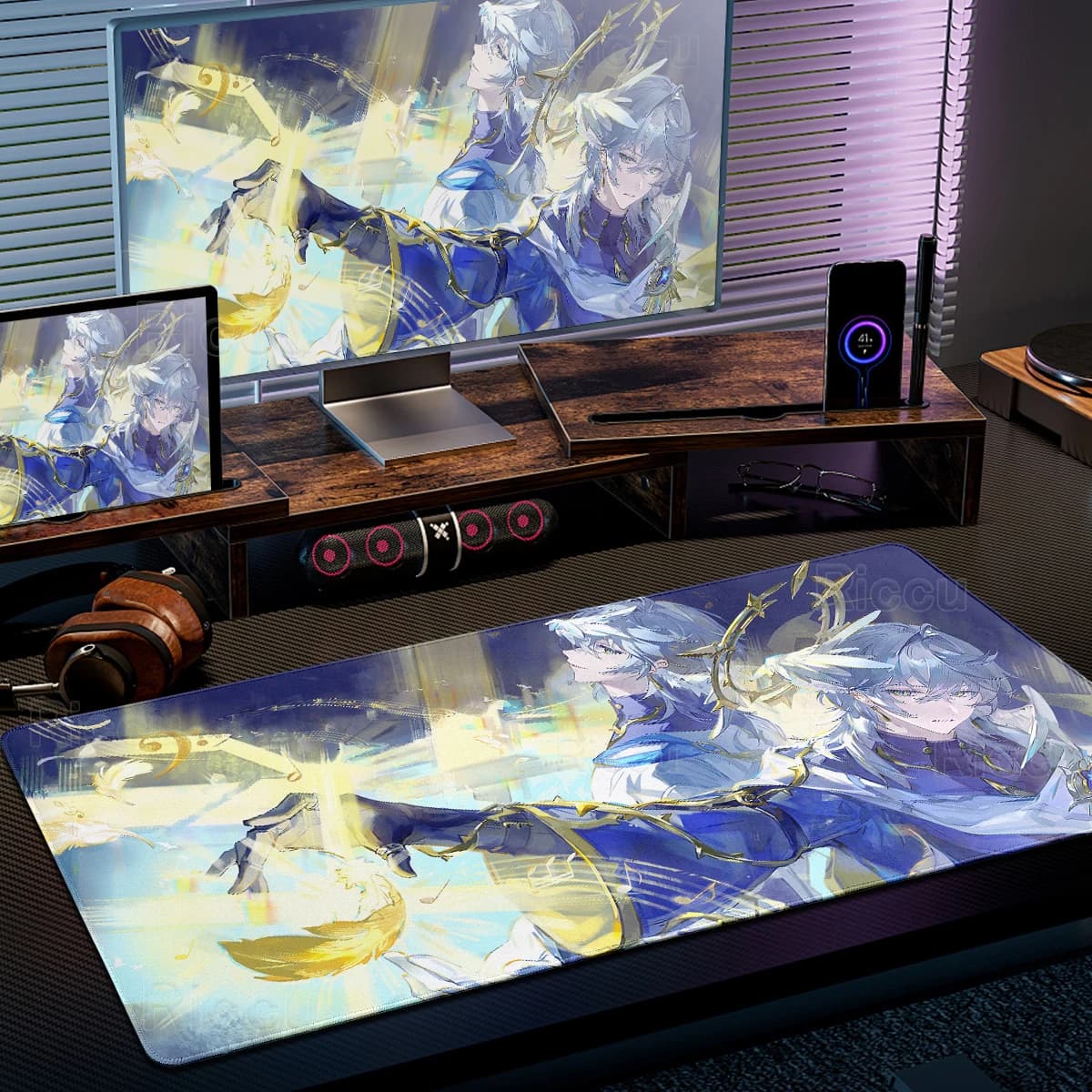 Sunday Honkai Star Rail Pattern Mouse Pads Extended Keyboard Locking Edge Rugs Gaming Computer Anime Gamer Anti-slip Rubber Mats