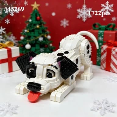 Nuovi set di blocchi da costruzione modello Puppy compatibili con le particelle Legoed 43269 adatte per regali di Natale