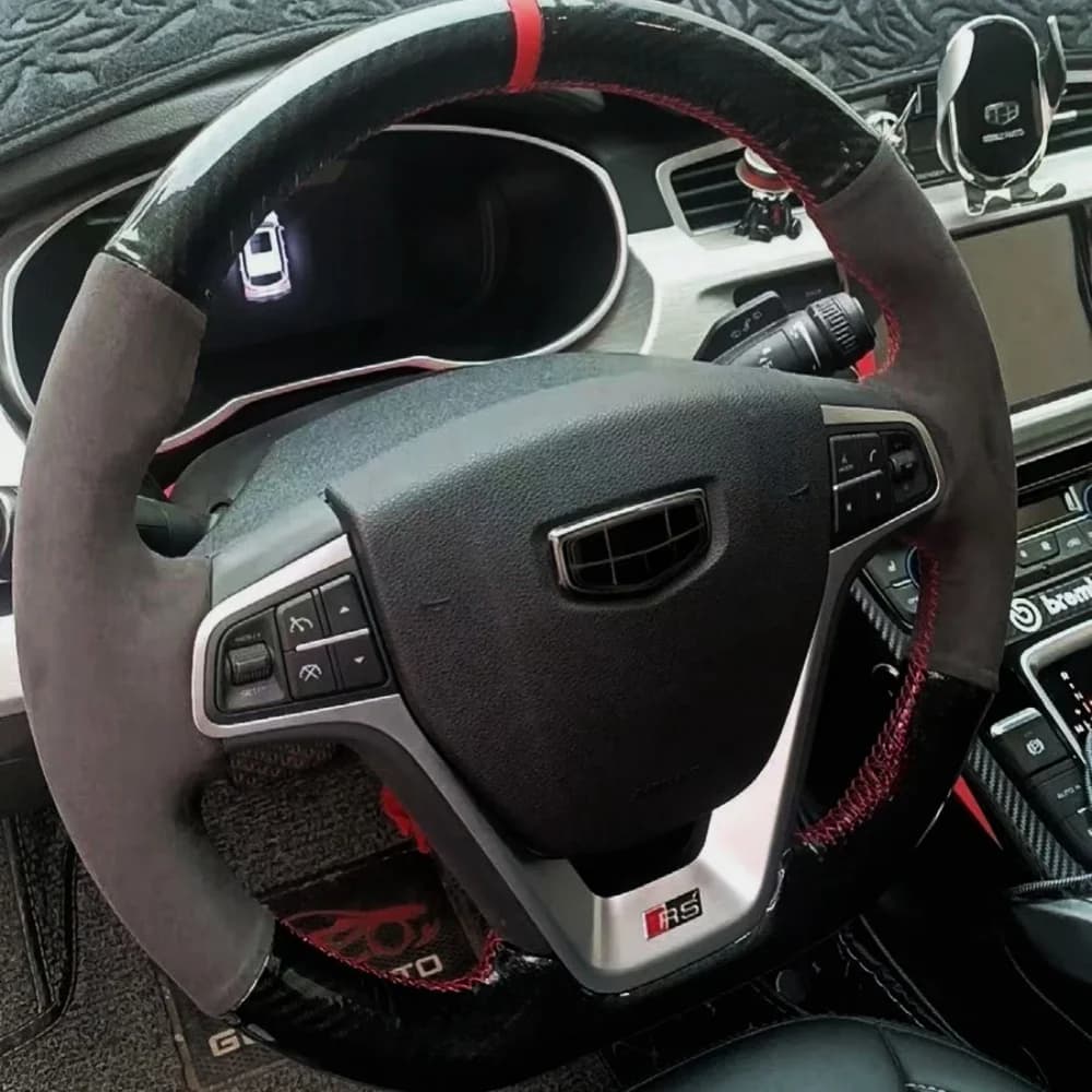 Customization Car Cover Accessories Hand Stitching Carbon Fiber Suede Leather for Geely BO RUI GS GL GSE X3S1 BO YUE
