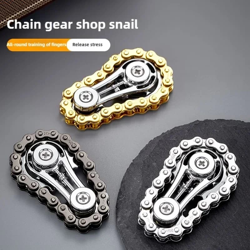 Giroscopio a Volano con Pignoni, Spinner in Metallo Antistress, Giocattoli Fidget alla Moda per Adulti e Bambini