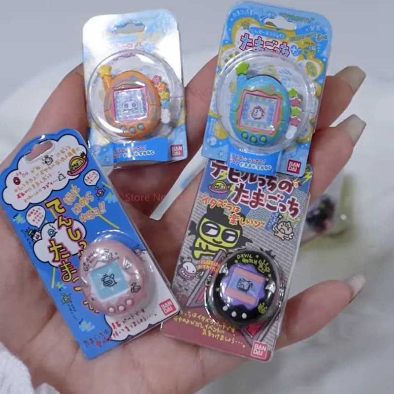 Originale Tamagotchi Mini in Stock, Serie di Accessori per Anelli Carini, Collezione Big Mouth Jima Meiji, Giocattoli e Regali di Compleanno