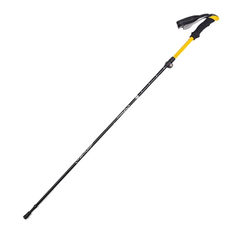 5‑Section External Lock Folding Trekking Poles, Portable Aluminum Alloy Hiking Walking Sticks for Outdoor Travel