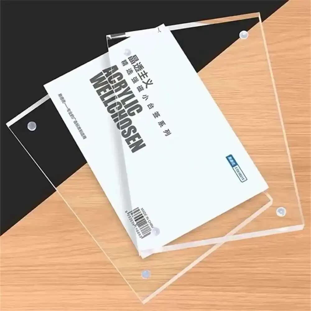 90*55mm Tavolo magnetico acrilico cartellino del prezzo cartello supporto espositore negozio scrivania foto etichetta carta pagamento scansione blocco cornice