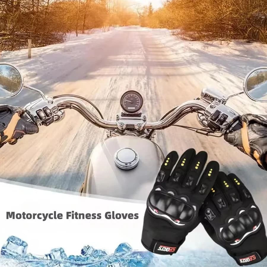 Motorcycle Gloves Protective Gloves for whole fingers from outdoor knights Breathable sports racing bike Road cycling Fitness gloves