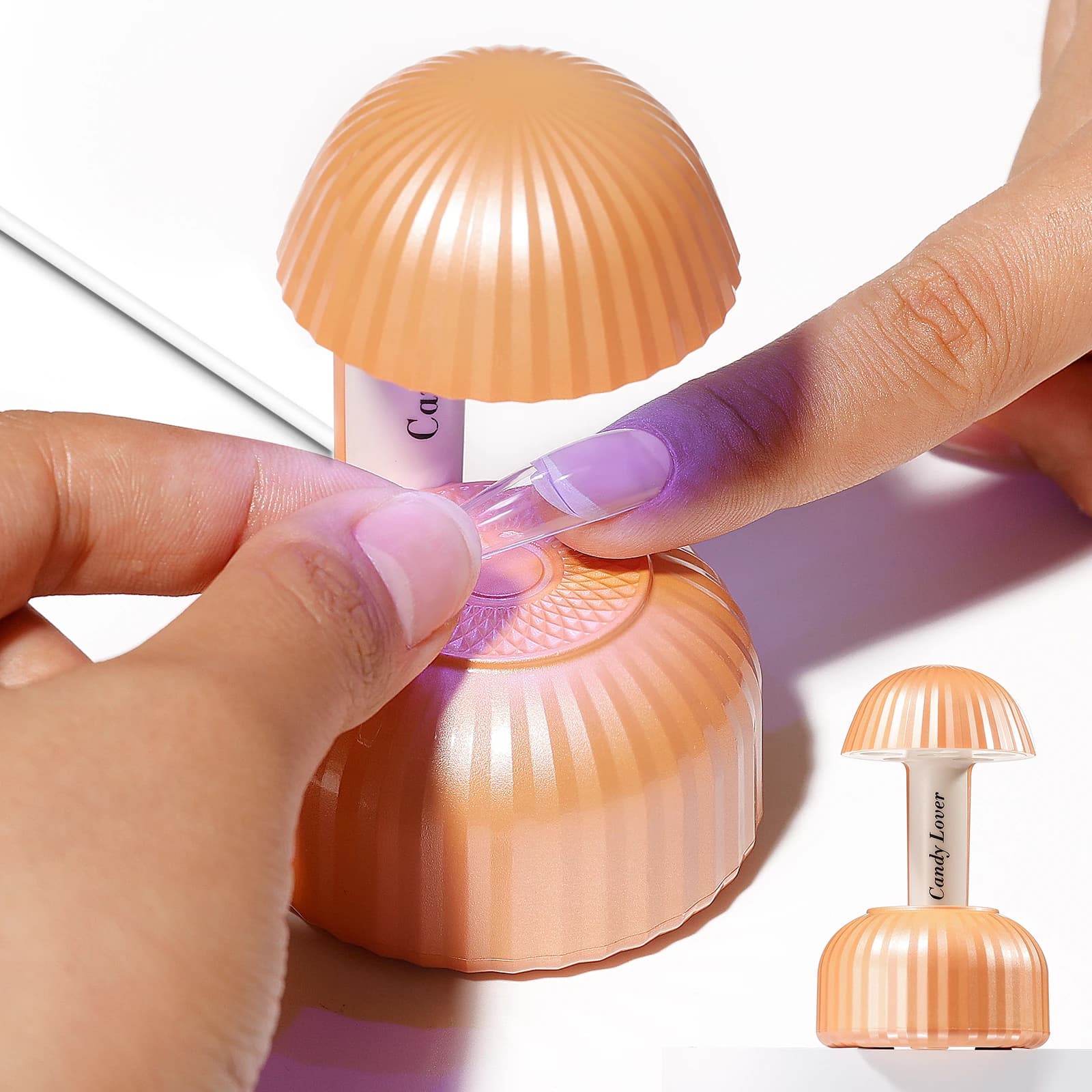 Mini Lampada UV Portatile per Asciugatura Rapida di Unghie, Gel e Smalto, per Manicure e Nail Art, Uso Domestico e Professionale