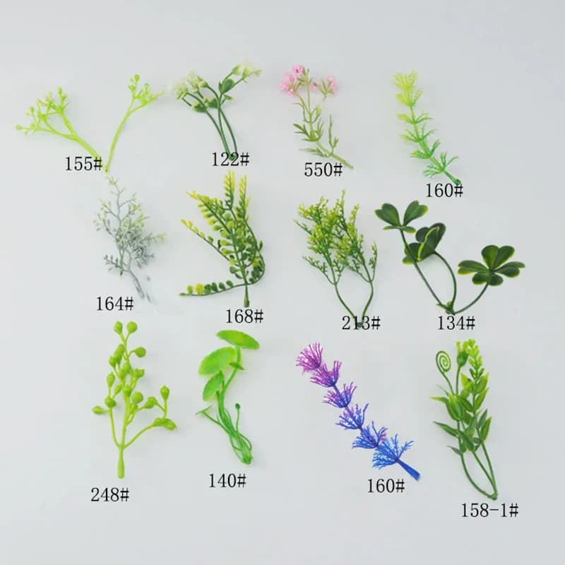 10/50 pcs Forest Green Artificial Plant DIY Bouquet Grass Flower Pack Gift Decoration Mother's Day Wedding Birthday Gift Decorations