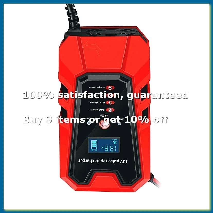 12V Pulse Repair 6A Fast Charge for Car Motorcycle Lead-Acid Car Battery Charger LCD Display Battery Tester US Plug-A26I