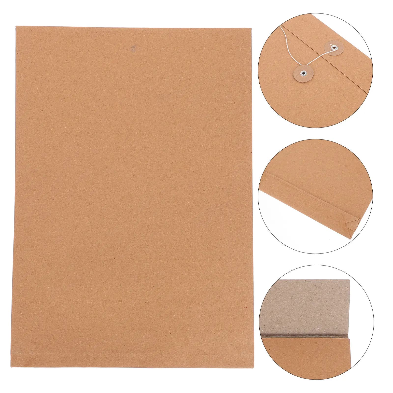 25 Pezzi Portadocumenti A4 in Carta Kraft, Cartella Porta Documenti, Organizzatore per Ufficio, Scuola, Colloqui, Viaggi d'Affari