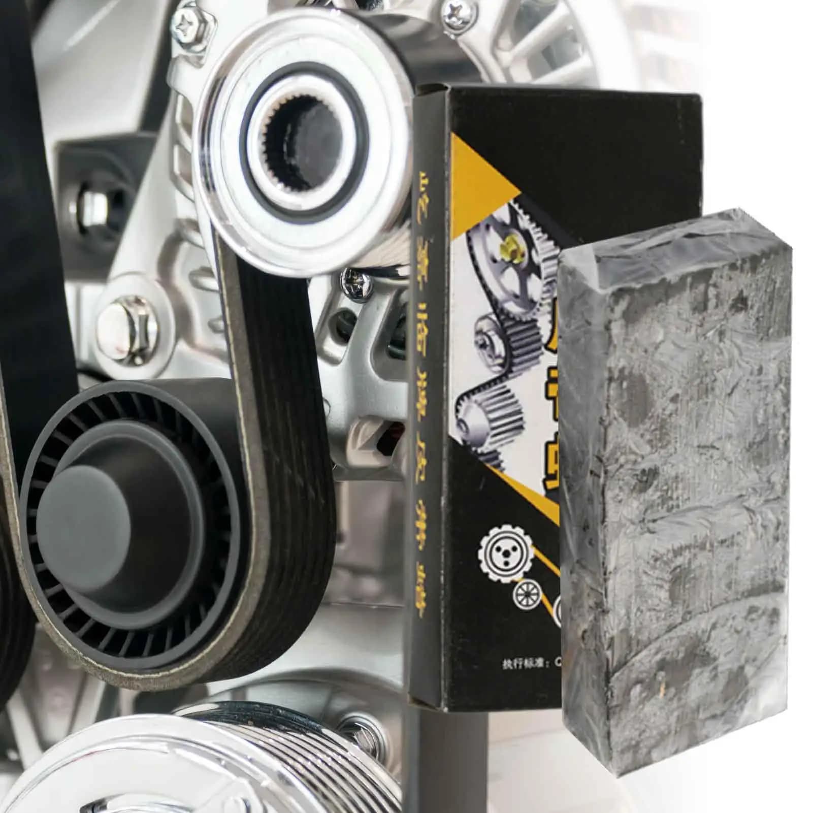Cera per cinghia motore per auto Riduzione del rumore Cera per manutenzione Olio per cinghia motore per auto per veicoli per automobili per cinghie di trasmissione piatte e cinghie a V