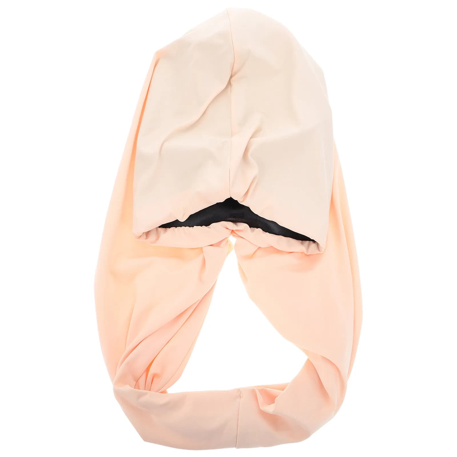 Cuffia da Nuoto Extra Large Impermeabile da Donna in Silicone con Design Arricciato e Annodato per Capelli Lunghi, Trecce e Dreadlock, Ideale per Nuoto, Bagno e Spa