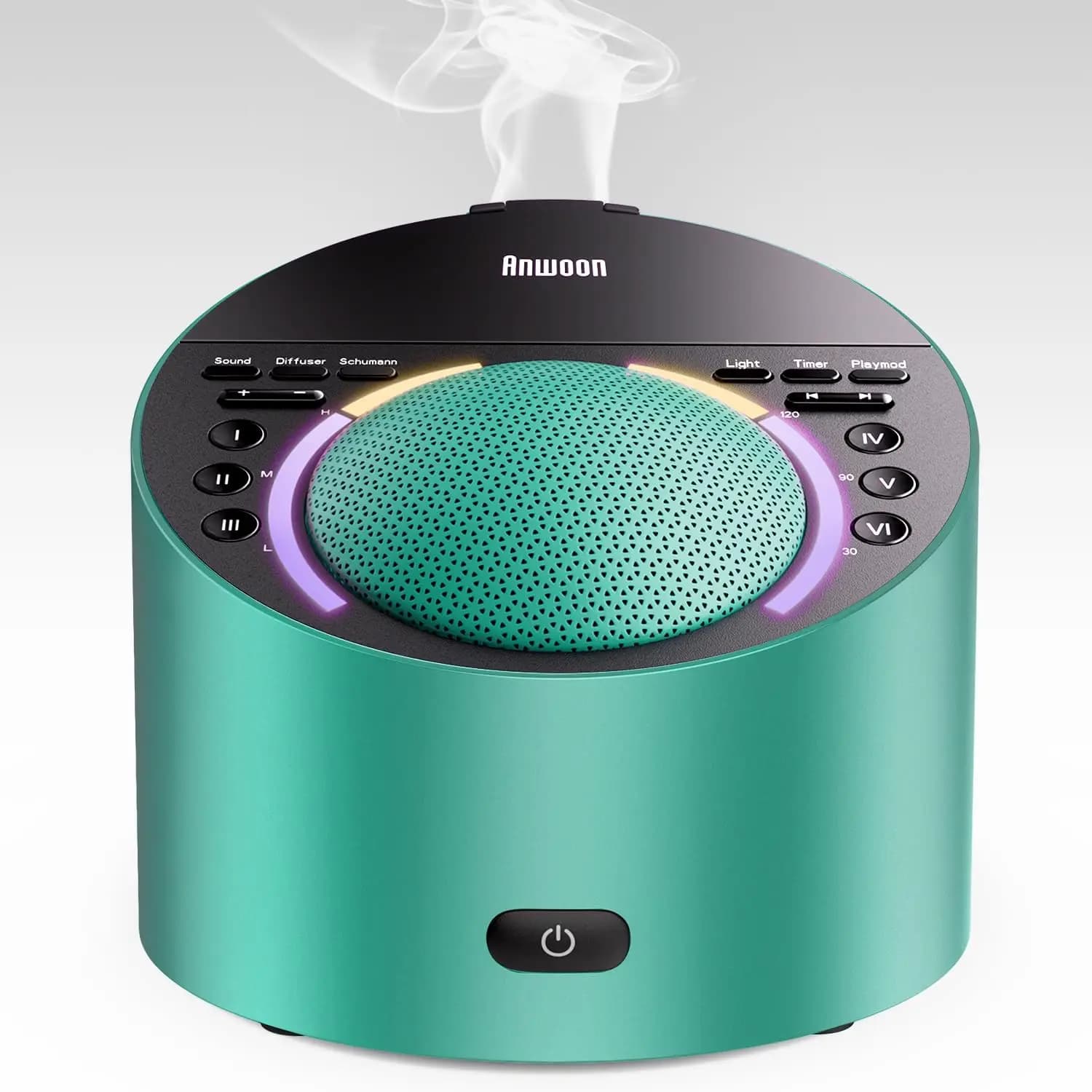 Macchina del Suono 4-in-1 con Diffusore di Aromi, Luce Notturna e Rumore Bianco per Adulti, Bambini e Neonati