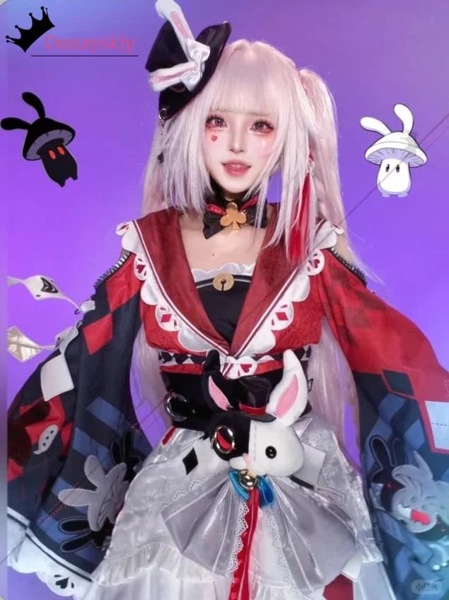 YiNuo@ Honkai Game Cosplay Series: Star Rail: Sparxie Complete Costume, Sparxie Wig, Lolita Dress for Halloween