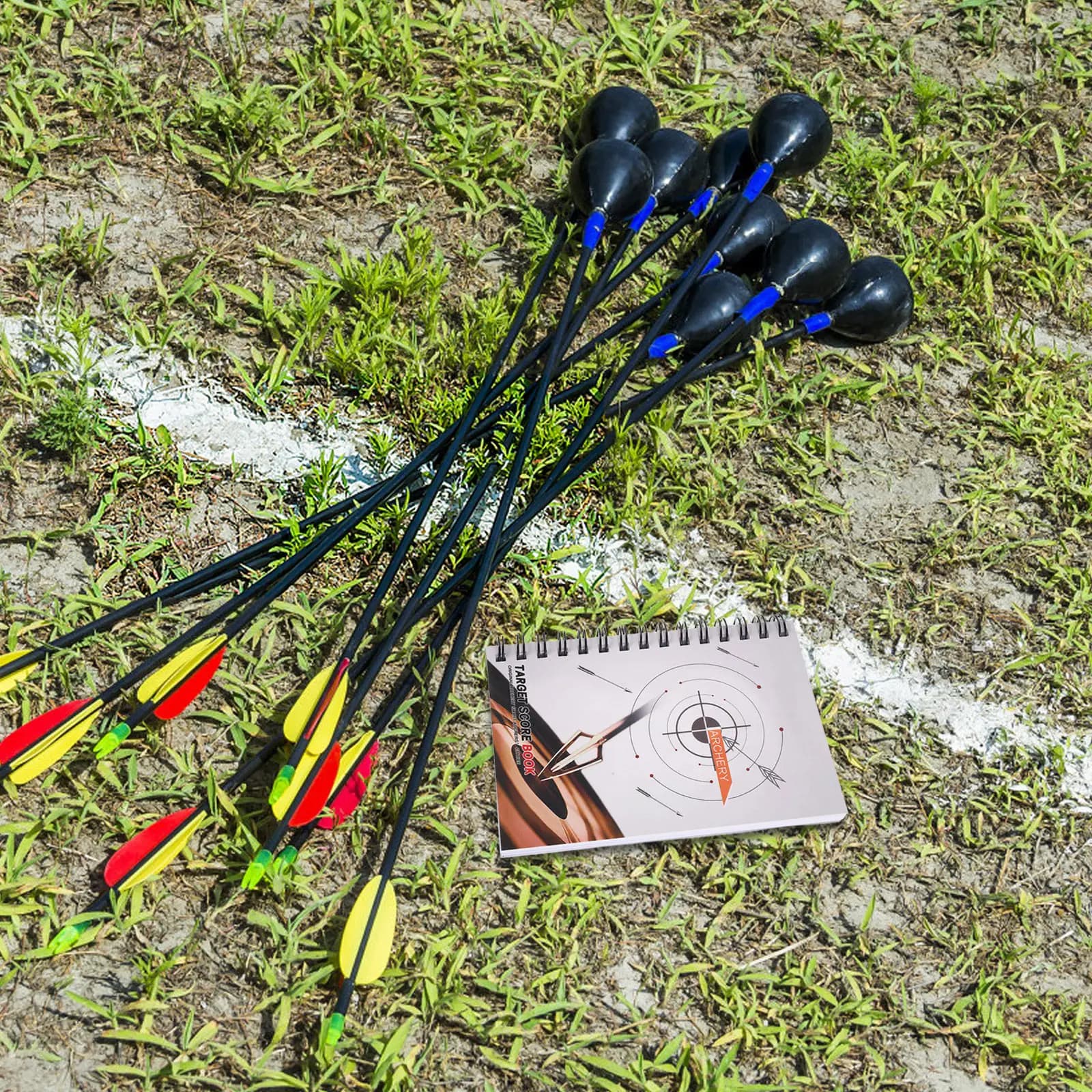 Archery Scorecard Book Spiral Bound Portable White Target Practice Journal Precision Scoring Compound Bow