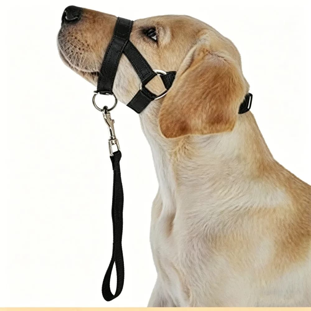 Pet Muzzle Training Dog Collar Bite Bark Controller Training Belt Dogs Prevent From Biting Barking and Chewing Harness(