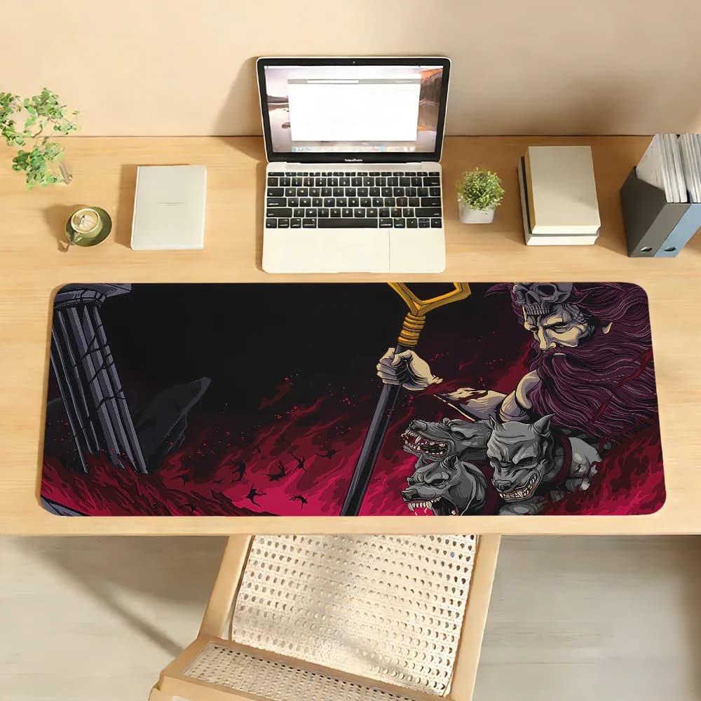 Hades Mouse Pad Tappetino per mouse in gomma antiscivolo per computer portatile Tappetino per mouse per giocatori Decoracion Desk Mat