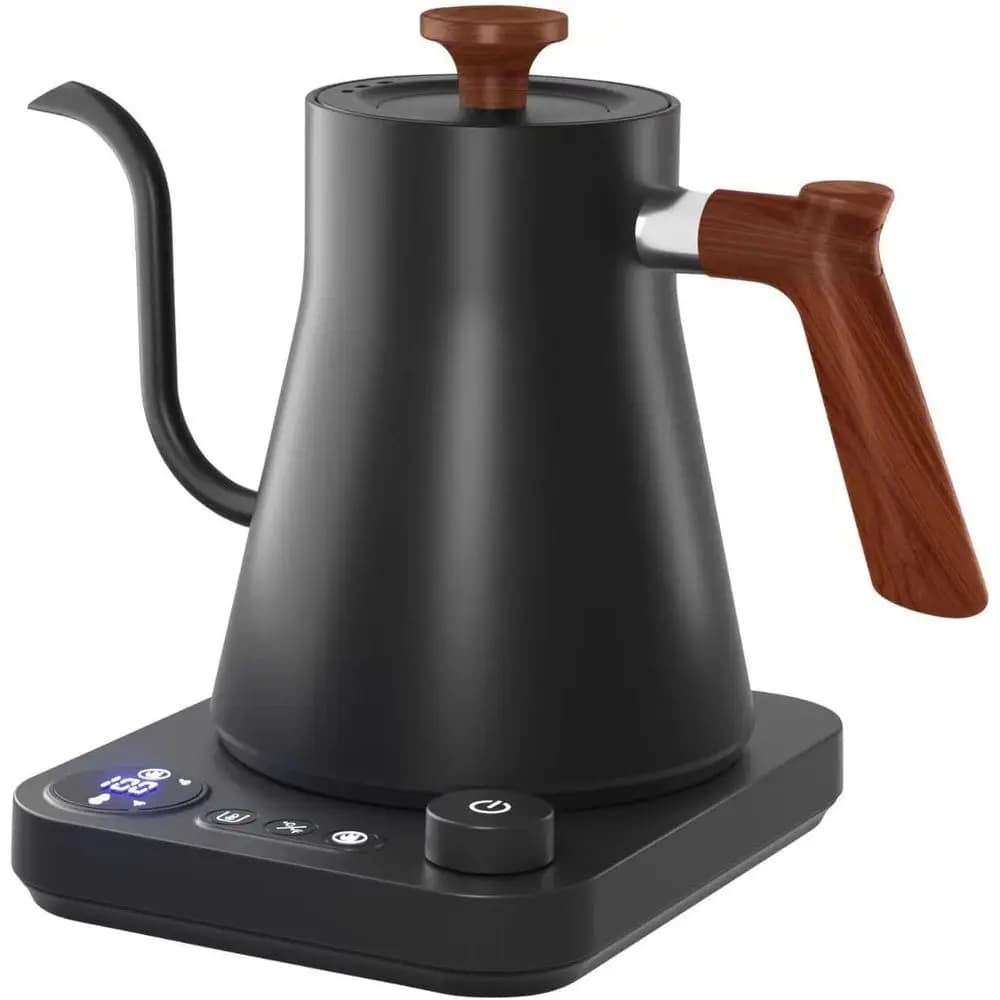 Bollitore Elettrico con Controllo Preciso della Temperatura, Acciaio Inossidabile, 0,9L, Prepara Tè e Caffè, Riscaldamento Rapido