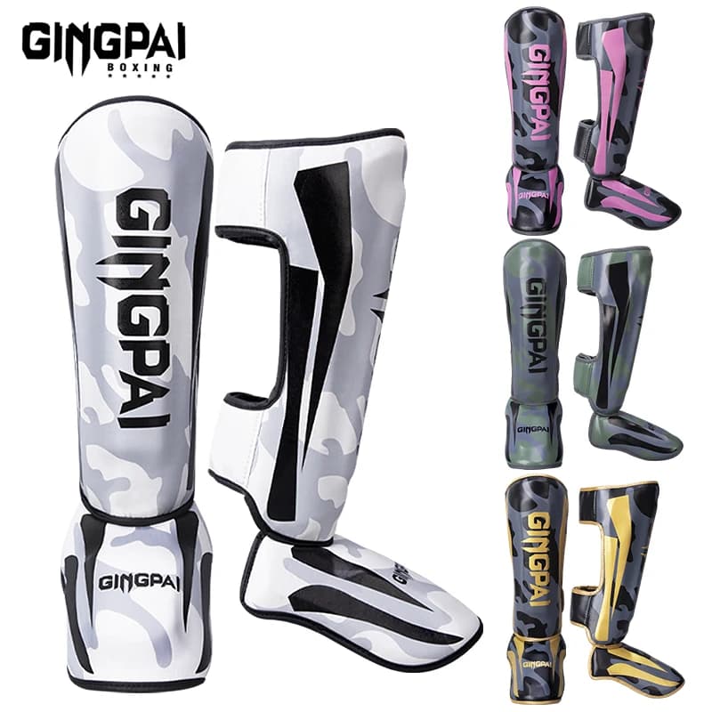 Parastinchi da boxe MMA per bambini/giovani/adulti Attrezzatura di supporto per caviglia Kickboxing Protezioni per karate Leggings Sanda Muay Thai