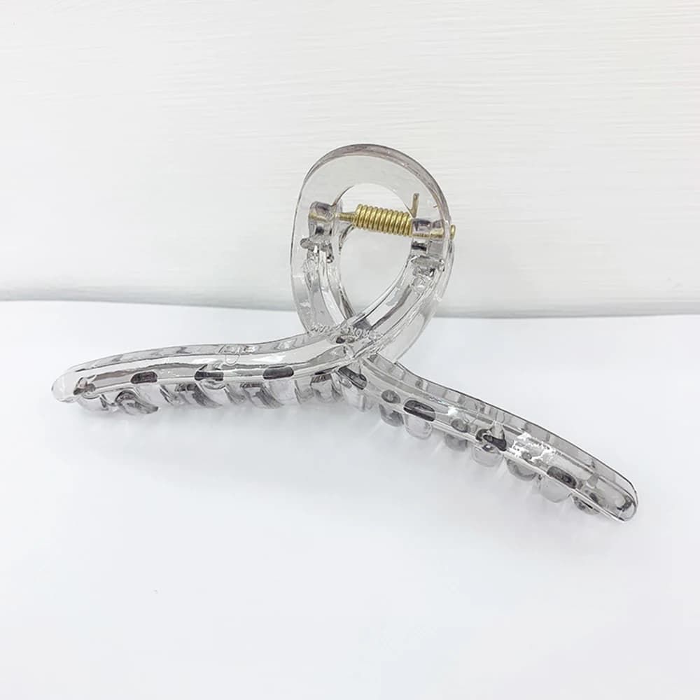 Fermagli per Capelli Eleganti in Acrilico Trasparente per Donna, Accessori per Capelli, Clip a Forma di Granchio