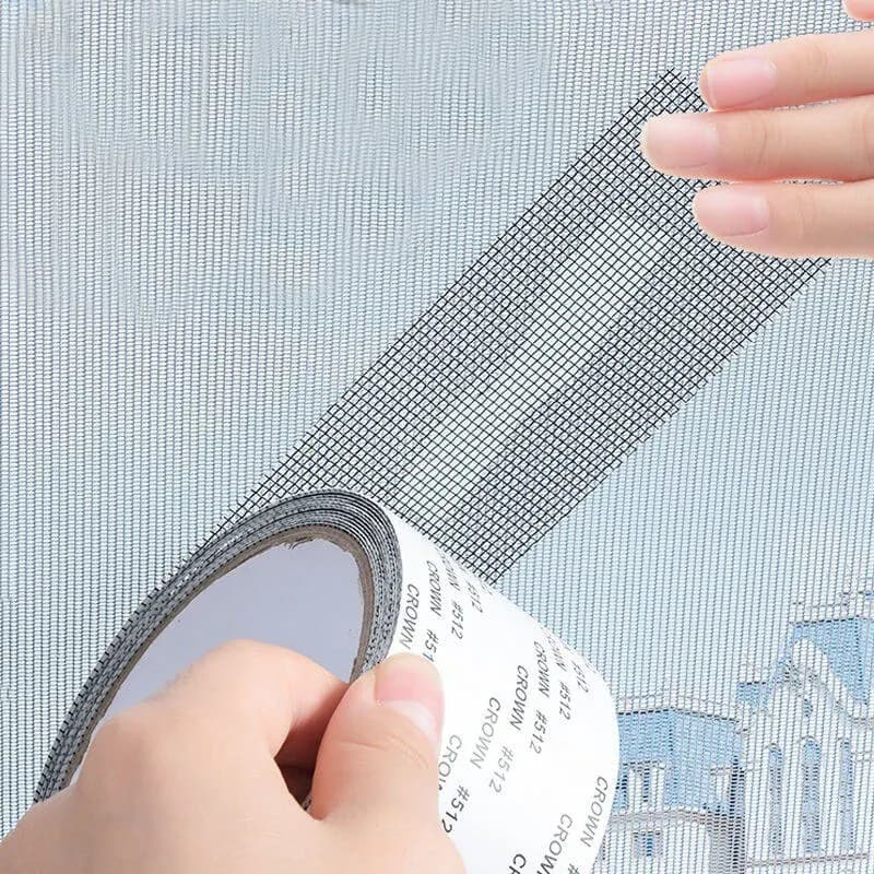 Nastro di riparazione dello schermo della finestra nastro a rete autoadesivo Patch per la riparazione della porta della rete Anti-zanzara per insetti riparazione di fori rotti