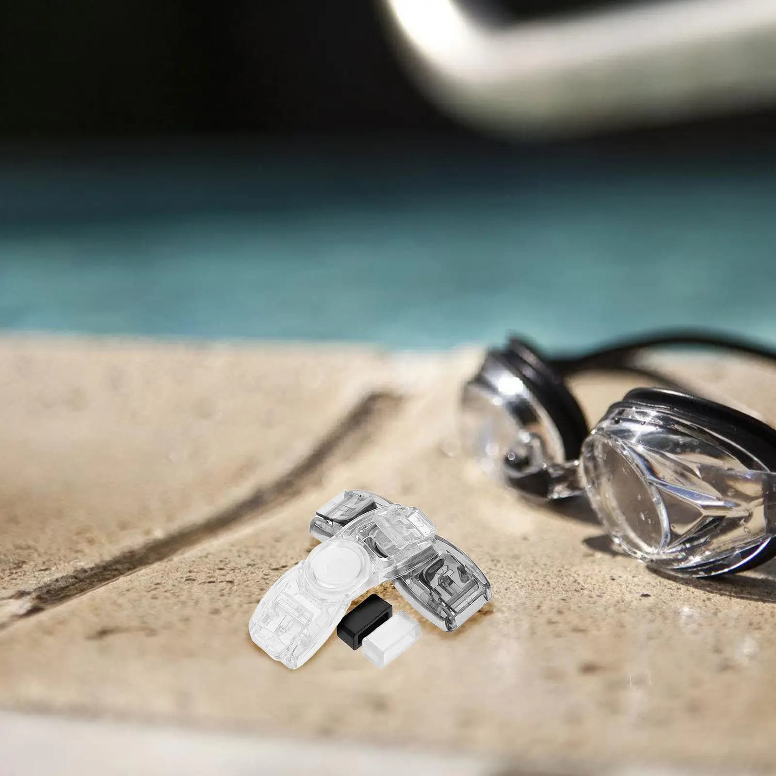 6 Pezzi Fibbie di Ricambio Universali a Sgancio Rapido per Occhialini da Nuoto, Accessori per Nuoto, Chiusura Sicura per Cinturino