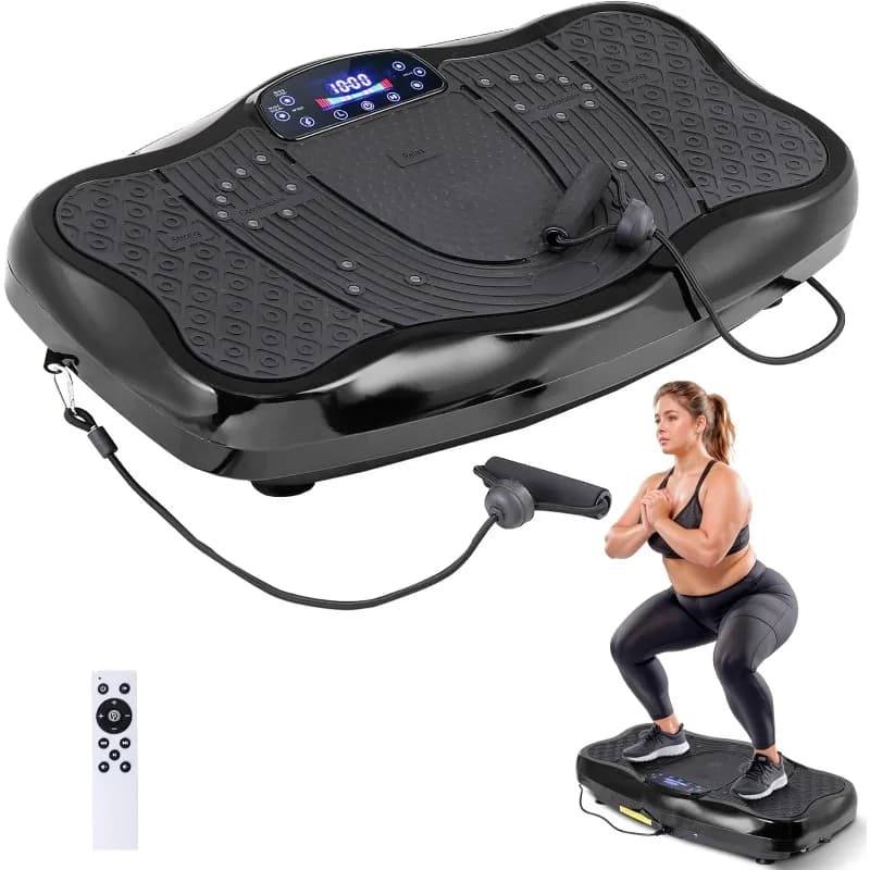SUPER OFFER: Vibrant Pedal for Exercises, for Slimming and Linphatic Drainage with Elastic Bands + Bluetooth + Remote Control, 120 Levels