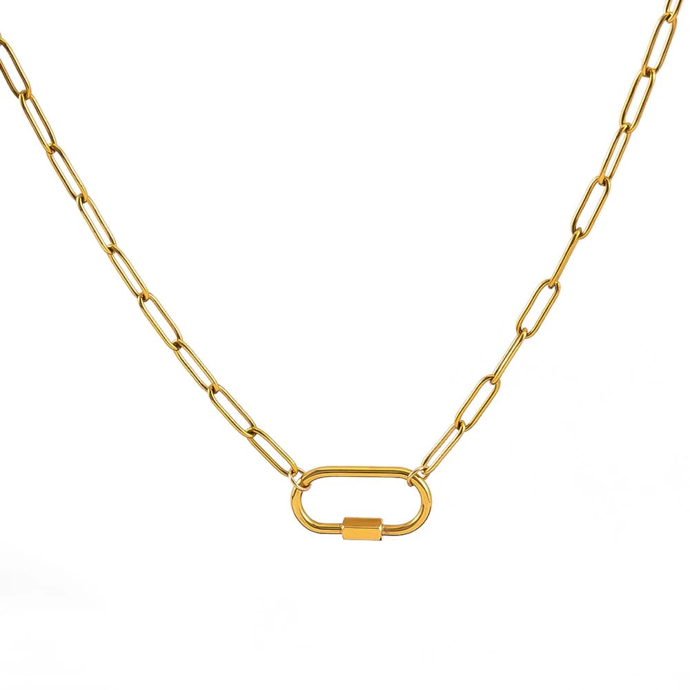 2 pezzi 1 pezzo in acciaio inossidabile semi-finito collana con cornice catena di fascino e catena di estensione regolabile chiusura a moschettone creazione di gioielli fai da te