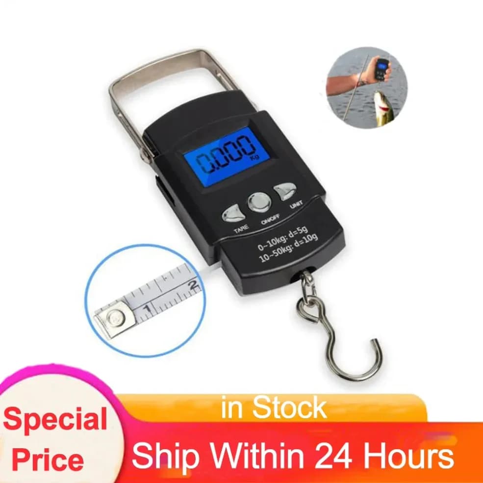 Strumento per bilancia con gancio per peso portatile digitale portatile multifunzionale Mini 50kg10g con commercio all'ingrosso all'aperto
