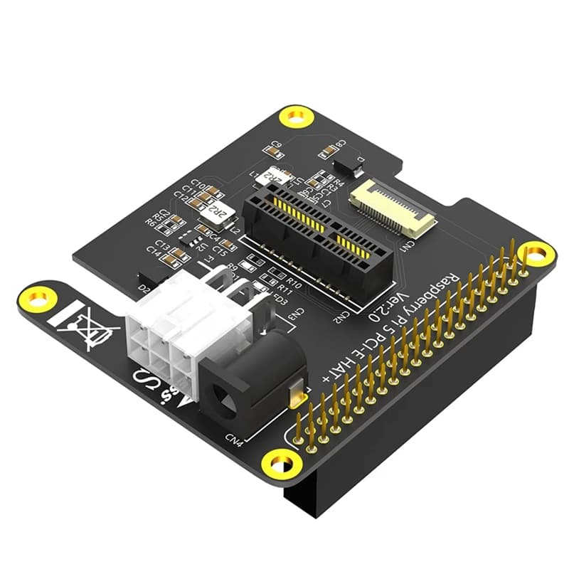 Adapter card AT82-PCI-E Express PCI-E 1X with external power supply 12V for Raspberry Pi