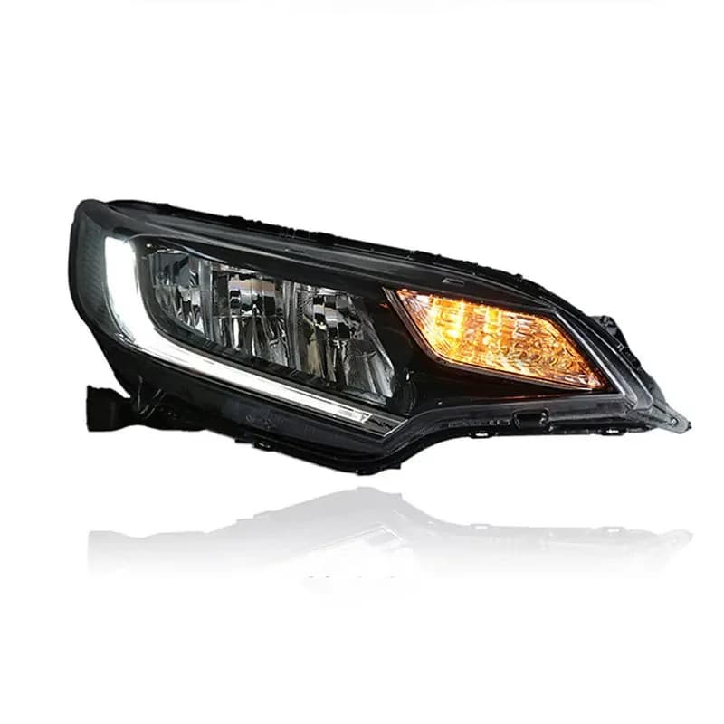 Lampada frontale per auto per Honda Jazz Fit Faro a LED 2014-2020 Fari FIT DRL Indicatori di direzione Abbaglianti Angel Eye Lente del proiettore