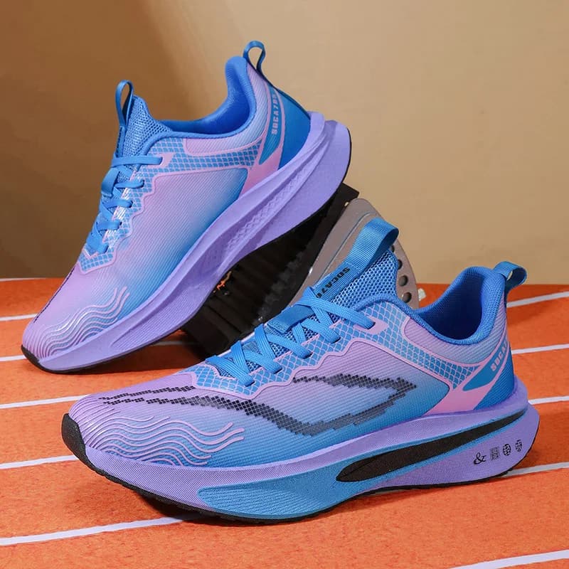 Summer Casual Athletic Shoes Men Breathable Vent Mesh Flexible Outsole Light Running Daily Sport Sneakers