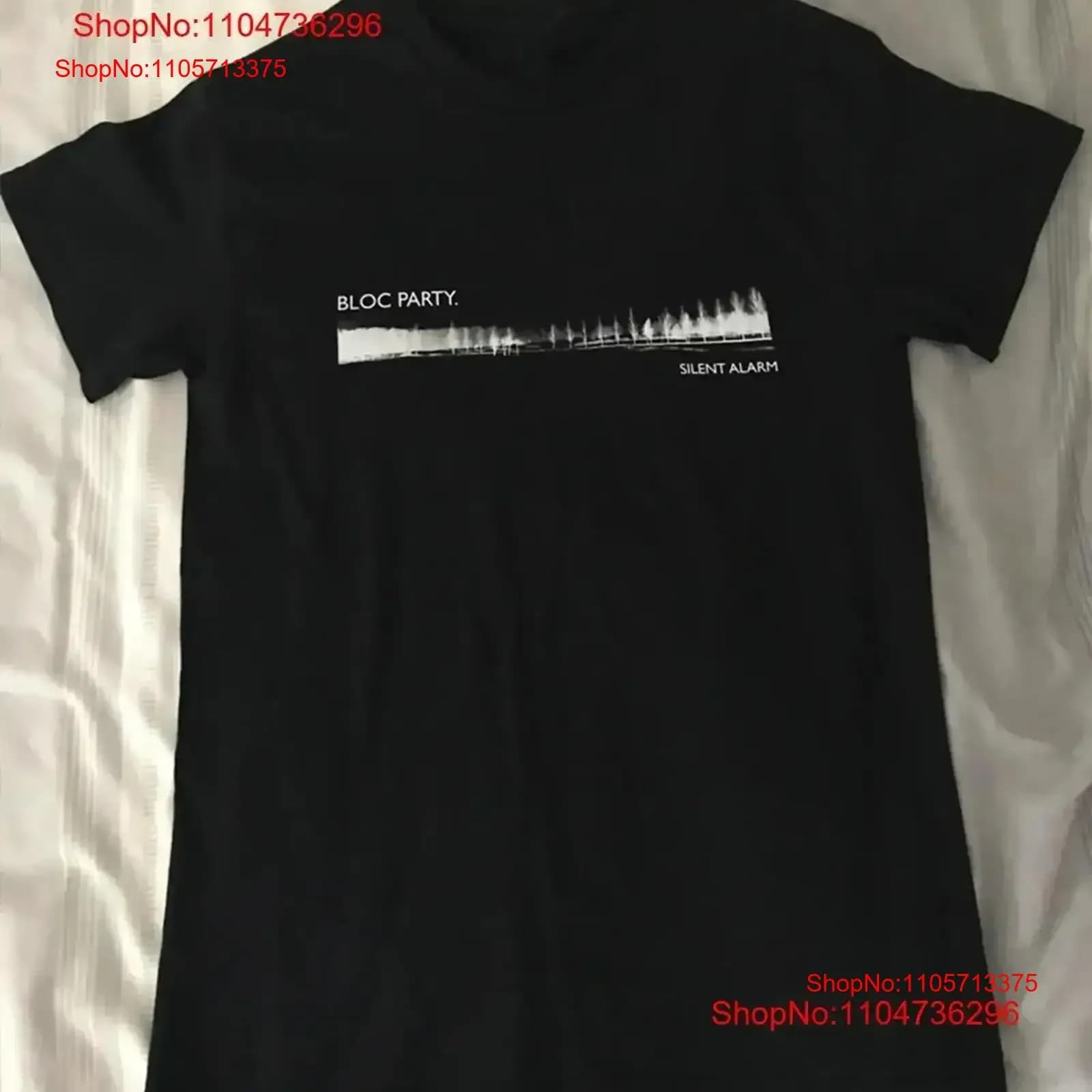 Silent Alarm T Shirt for sale Bloc Party TEE MEN S 5XL DO515 vintage Washed Soft Slightly Breathable streetwear Comfortable
