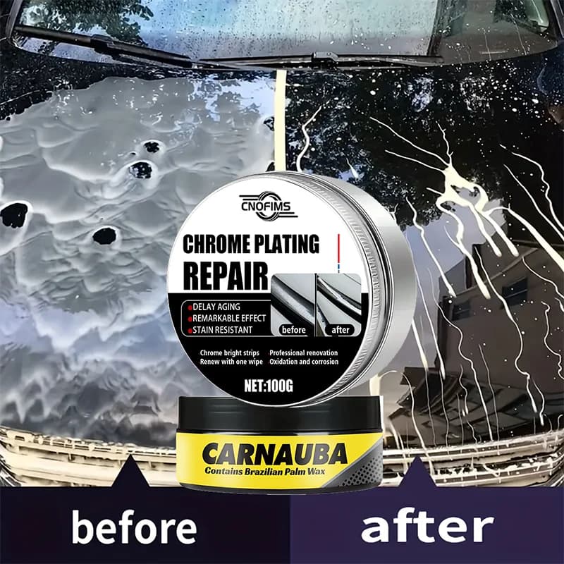 Cera per auto nera con spugna: galvanica cristallina, rivestimento impermeabile e idrofobico, migliora la lucentezza e la protezione, facile da usare