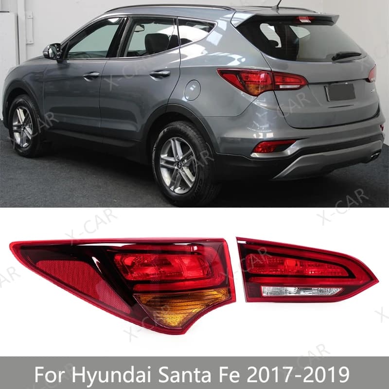 Rear bumper back light stop brake lamp for Hyundai Santa Fe SantaFe 2017 2018 back light back light without bulb