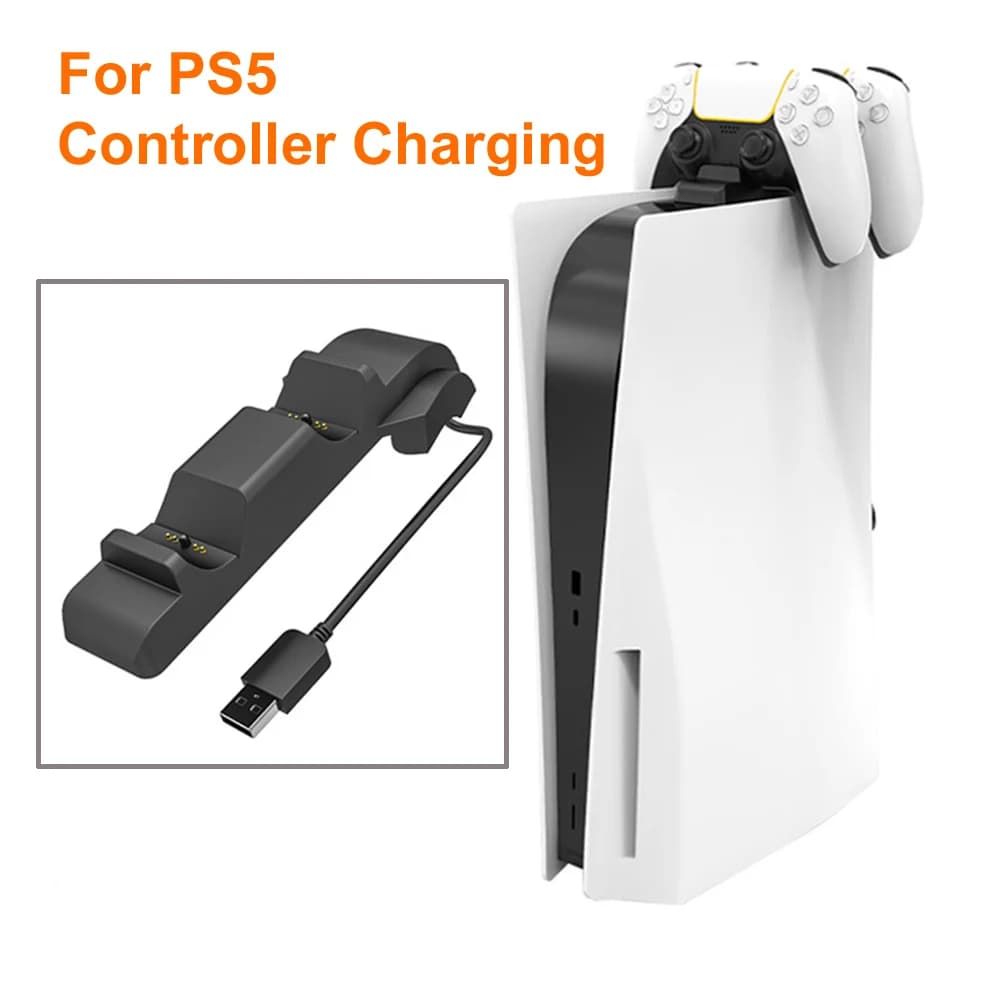 Per PS5 Controller Charger Gamepad Dual Fast Charging Cradle Dock Station per accessori da gioco Playstation 5