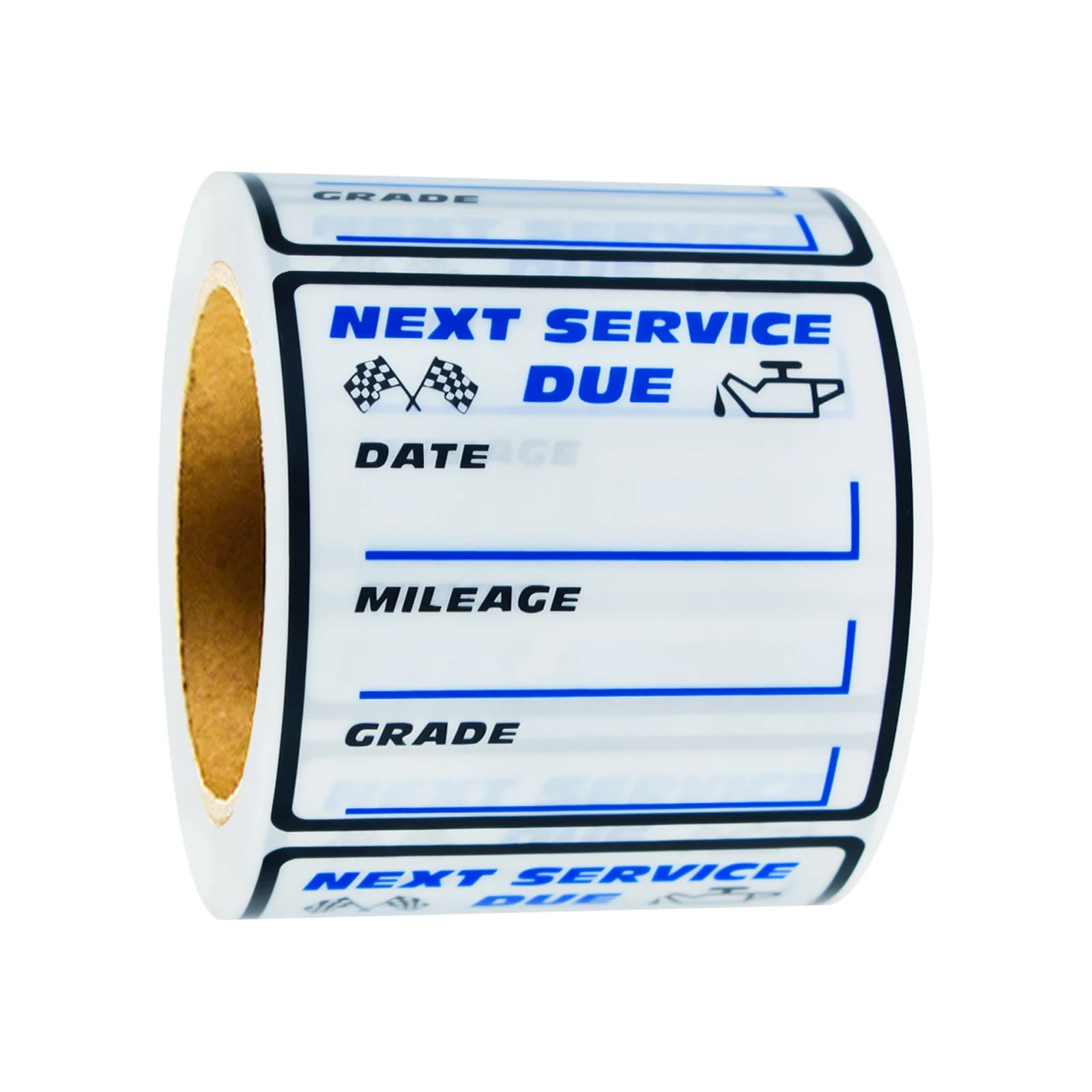 Blue Oil Change Car Maintenance Service Expires Reminder 250Pcs 2*2in Label Sticker Car Window Windshield“ Next Purchase Service” Transparent Oil Change Reminder Service Sticker, Suitable for Windshield Removable, Waterproof, Tear-Proof and Oil-Proof