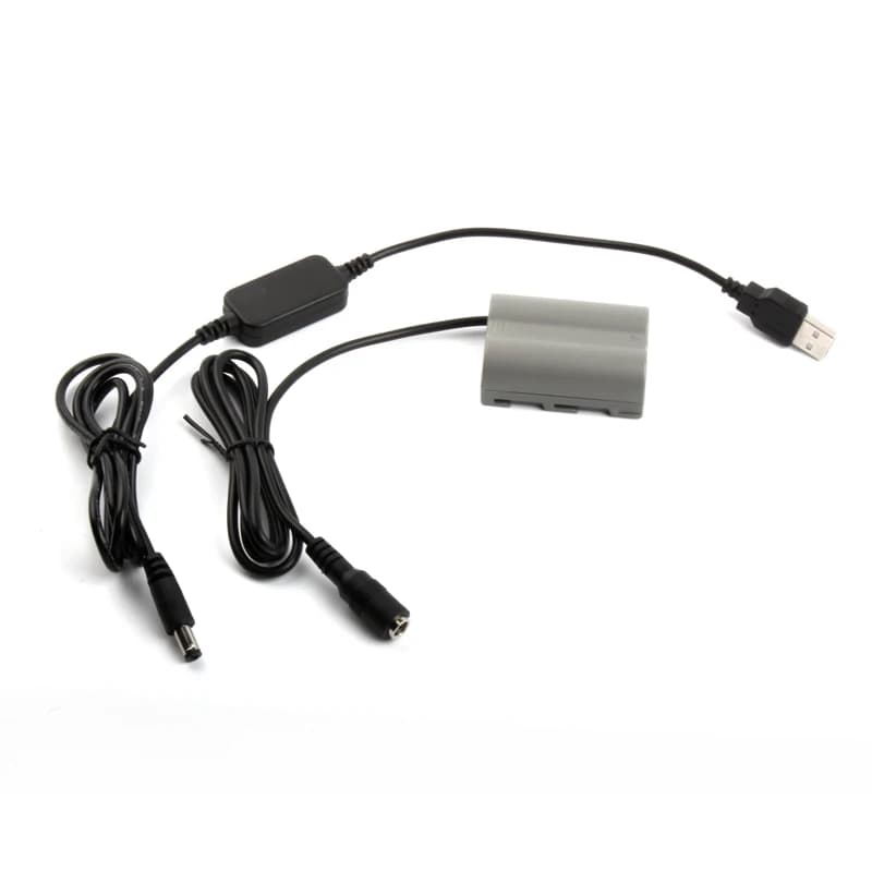 USB Power Regulator Cable with EN-EL3E Dummy Battery Compatible with Nikon D50 D80 D70 D90 D300 D70S D100 D300S D200 Cameras