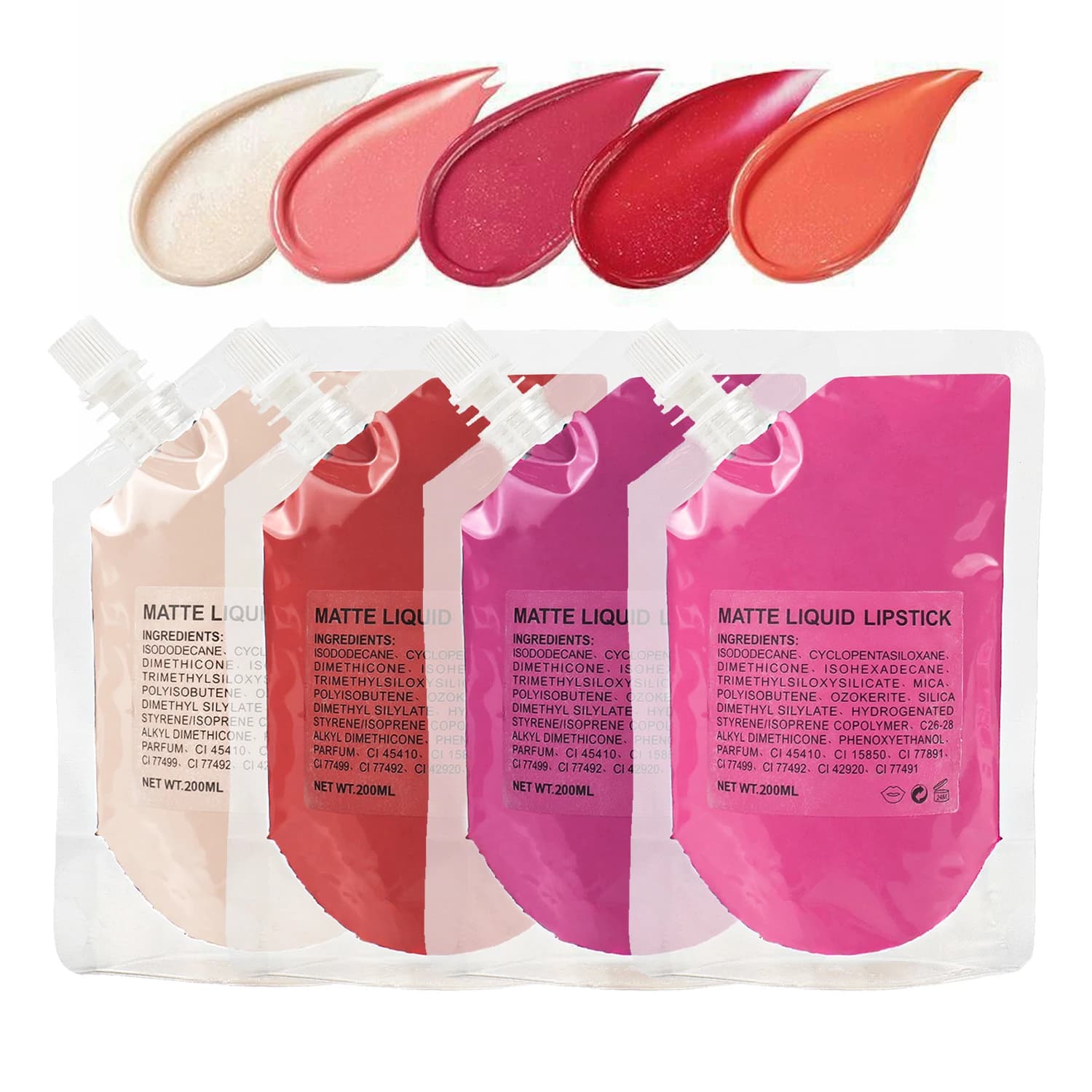 200ml Lipgloss Base lip gloss all'ingrosso bulk LIpgloss Bags all'ingrosso Lip Makeup rossetto Base Base lucidalabbra fai da te