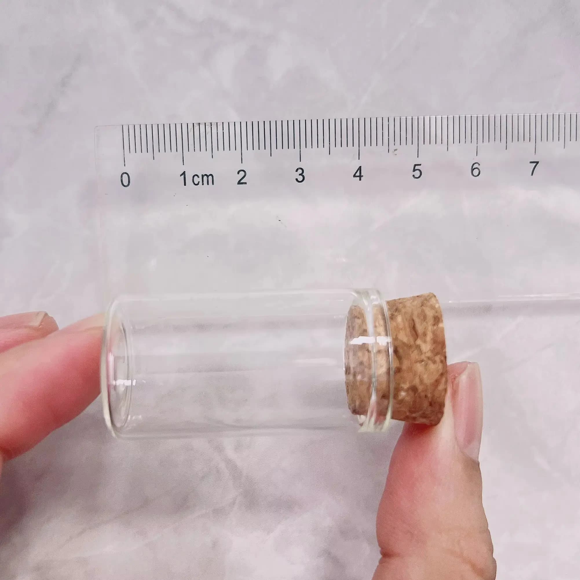 60/108 PCS 8ML Provette Bottiglia di vetro con coperchi in sughero Bottiglie di pozioni Barattoli di vetro Vasi di vetro Barattoli di spezie Bottiglie dei desideri
