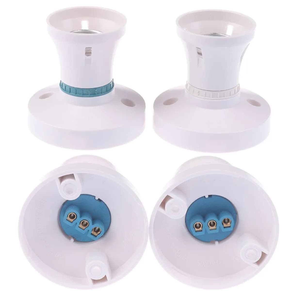 Portalampada da soffitto a vite E27 ad alta potenza portalampada a LED da tavolo portalampada rotondo resistente al calore per la casa