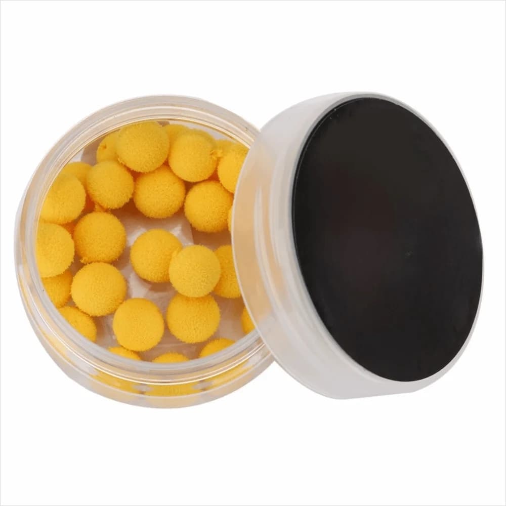 30PCS Convenient 12mm Fishing Bait Pellets Floating EVA Bait Floating Ball 2 Colors Carp Fishing Bait Freshwater Fishing