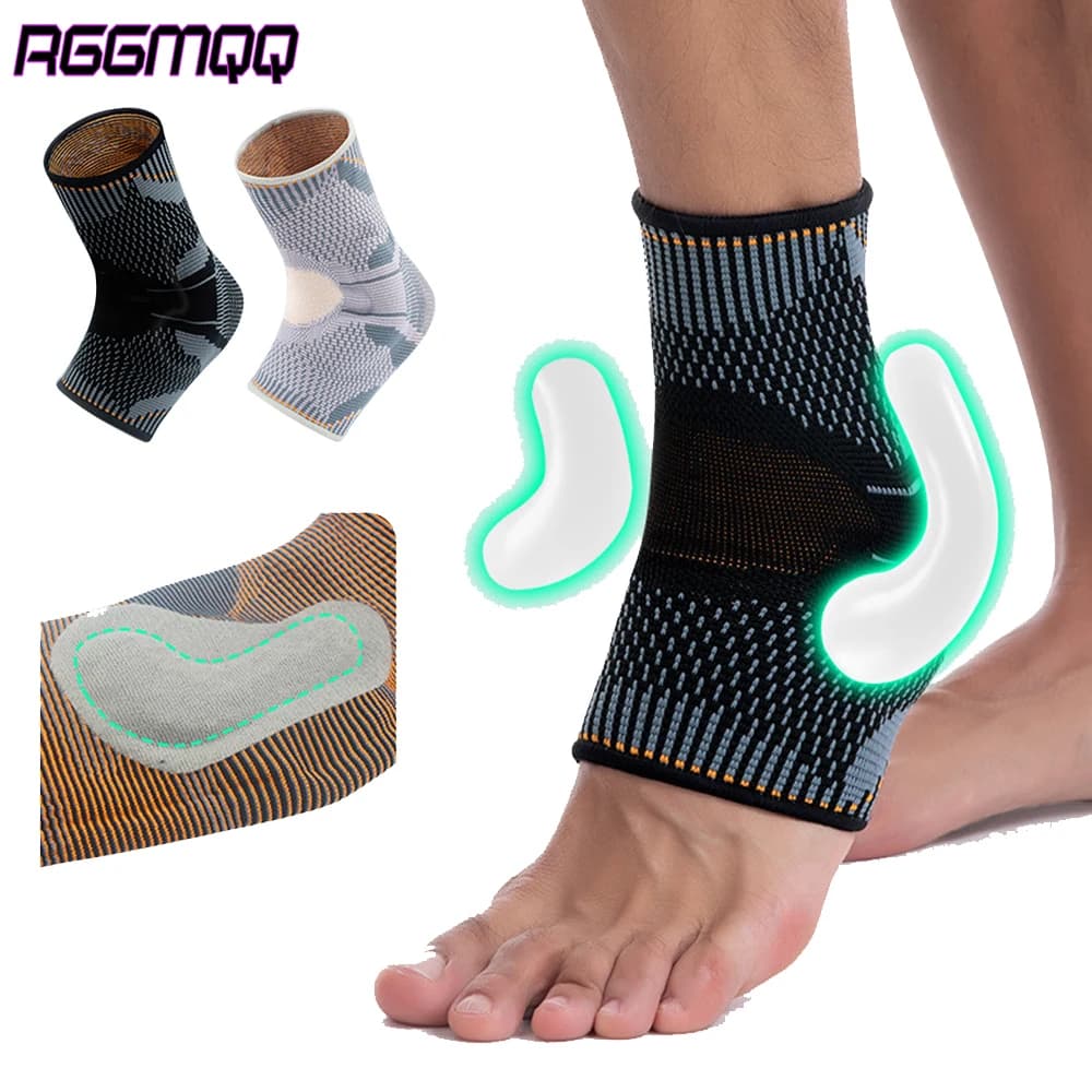 Supporto per Caviglia Unisex, Fascia Compressiva per Piede Sinistro e Destro, Calzino di Supporto per Fascite Plantare, Calcio, Corsa