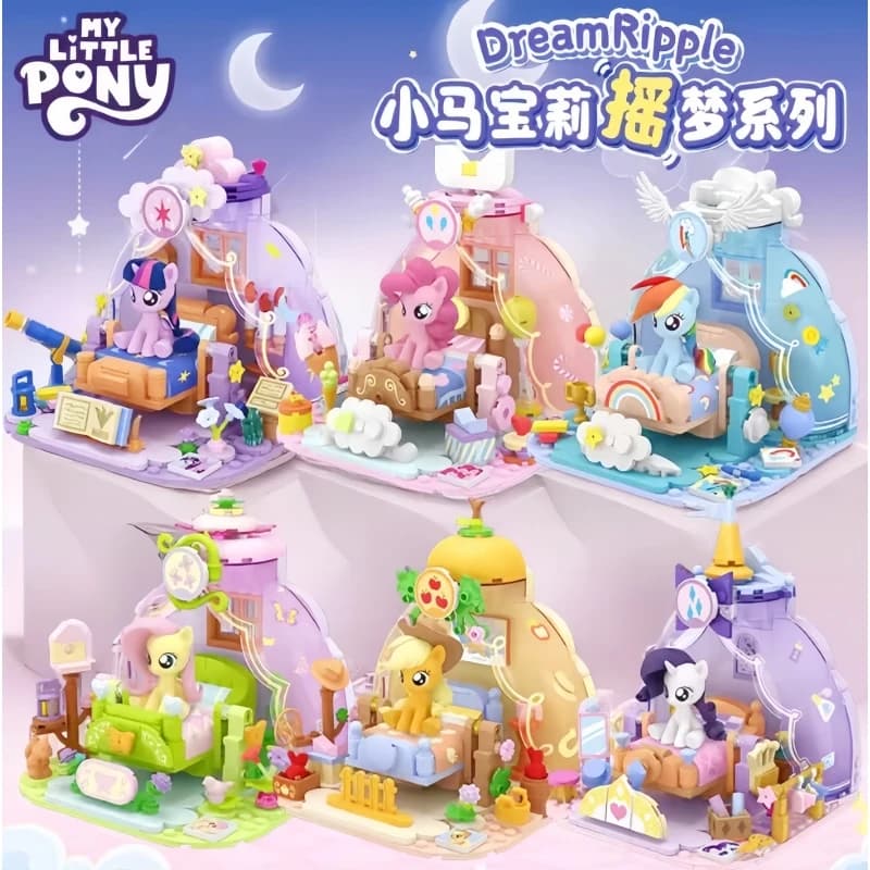 2025 Hot New My Little Pony Dream Ripple Series Building Educational Piccole particelle Building Blocks Giocattoli di montaggio per bambini