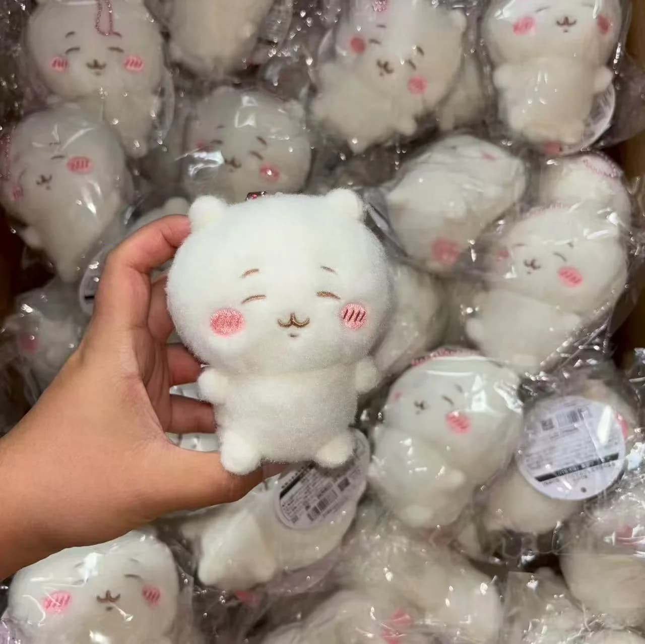 Portachiavi in Peluche Kawaii, Ciondolo a Forma di Bambola Anime Carina – Stile Chiikawa Hachiware Usagi, Mini Giocattolo Imbottito, Decorazione per Borsa, Regalo