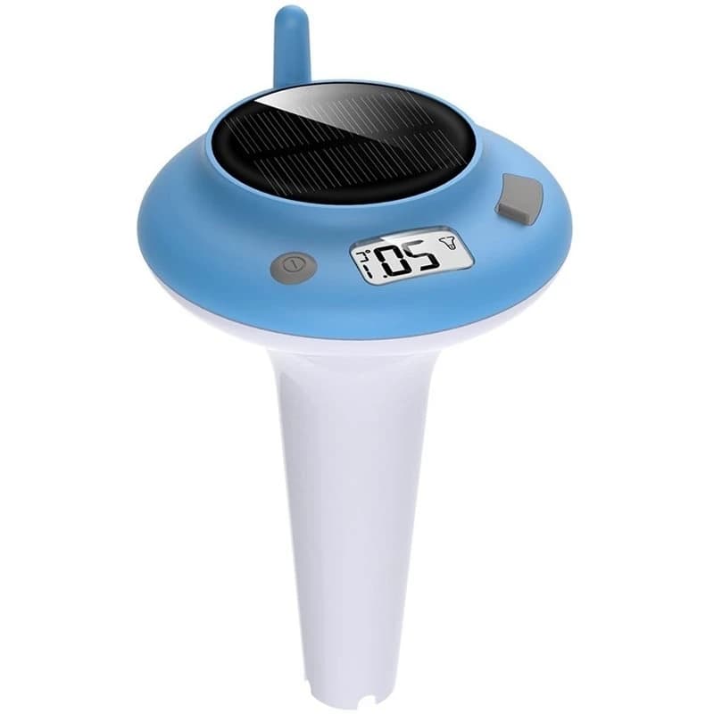 A89E-Solar-Powered Floating Digital Wireless Pool Thermometer, Clear Display For Accurate Temperature For Measurement Reading