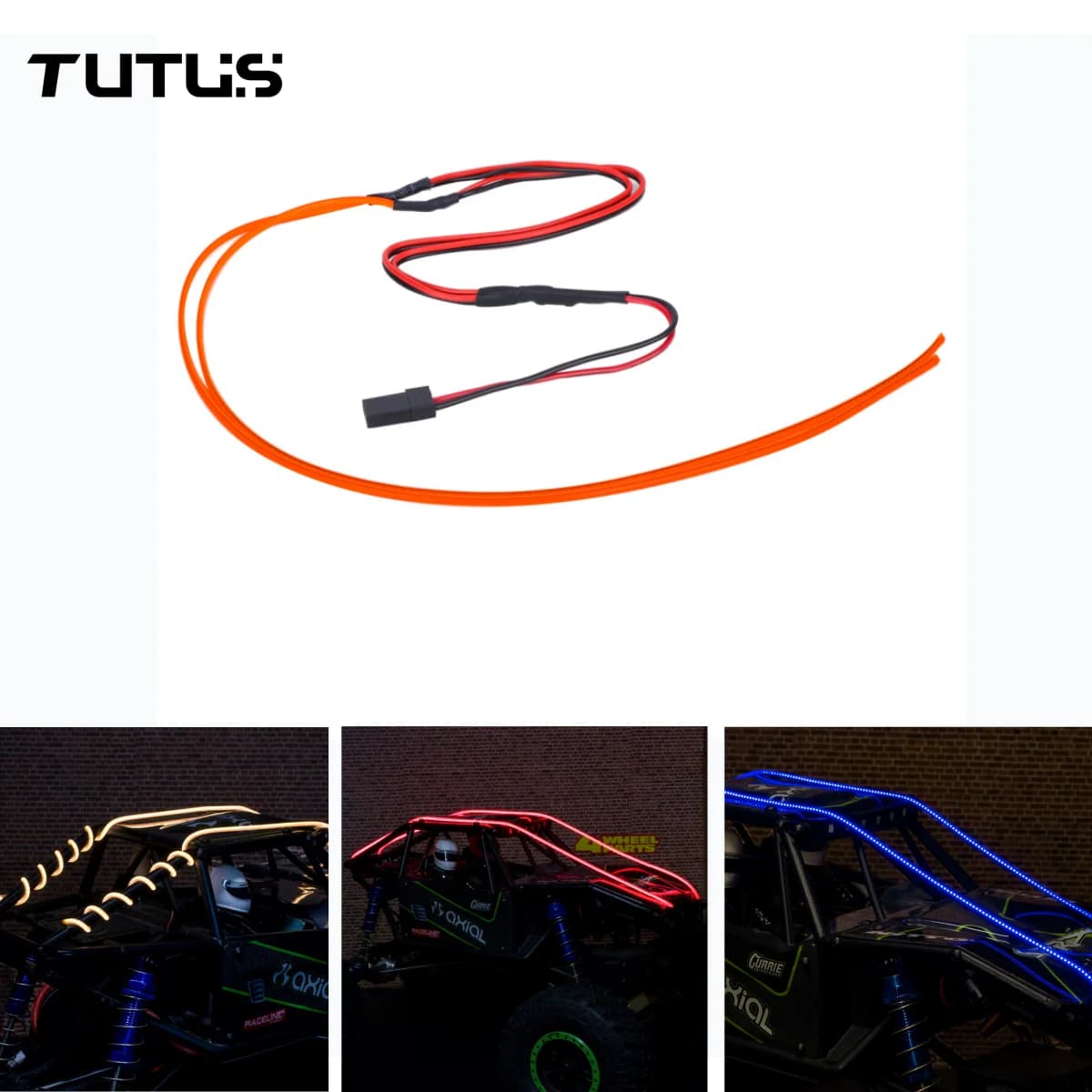Flexible LED Strips, Decorative Accessories for Auto RC 1/18 1/24 SCX24 TRX4M