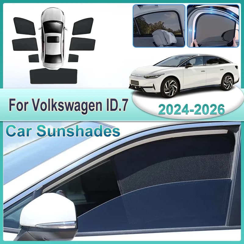 Parasole per Auto Volkswagen ID.7 Accessori VW 2024 2025 2026 Tendina Parasole a Rete Isolante Termico per Parabrezza Ricambi Auto